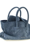 the the attico la passeggiata mini handbag redefines classic volumes through a