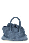 the the attico la passeggiata mini handbag redefines classic volumes through a