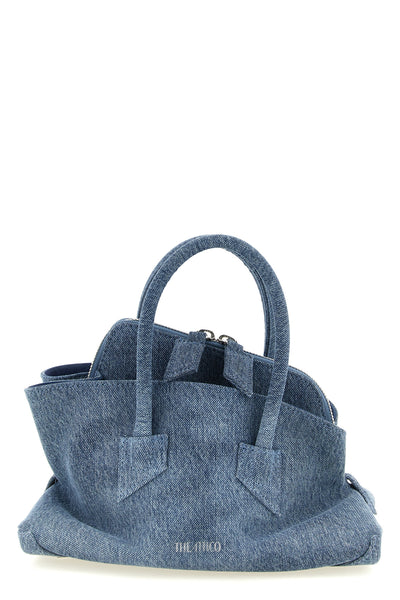 the the attico la passeggiata mini handbag redefines classic volumes through a