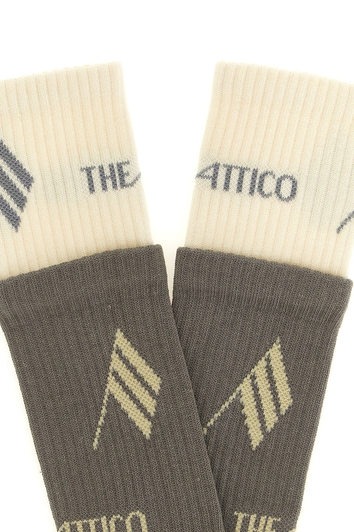 the socks the attico redefine the daily accessory through meticulous ribbed knit