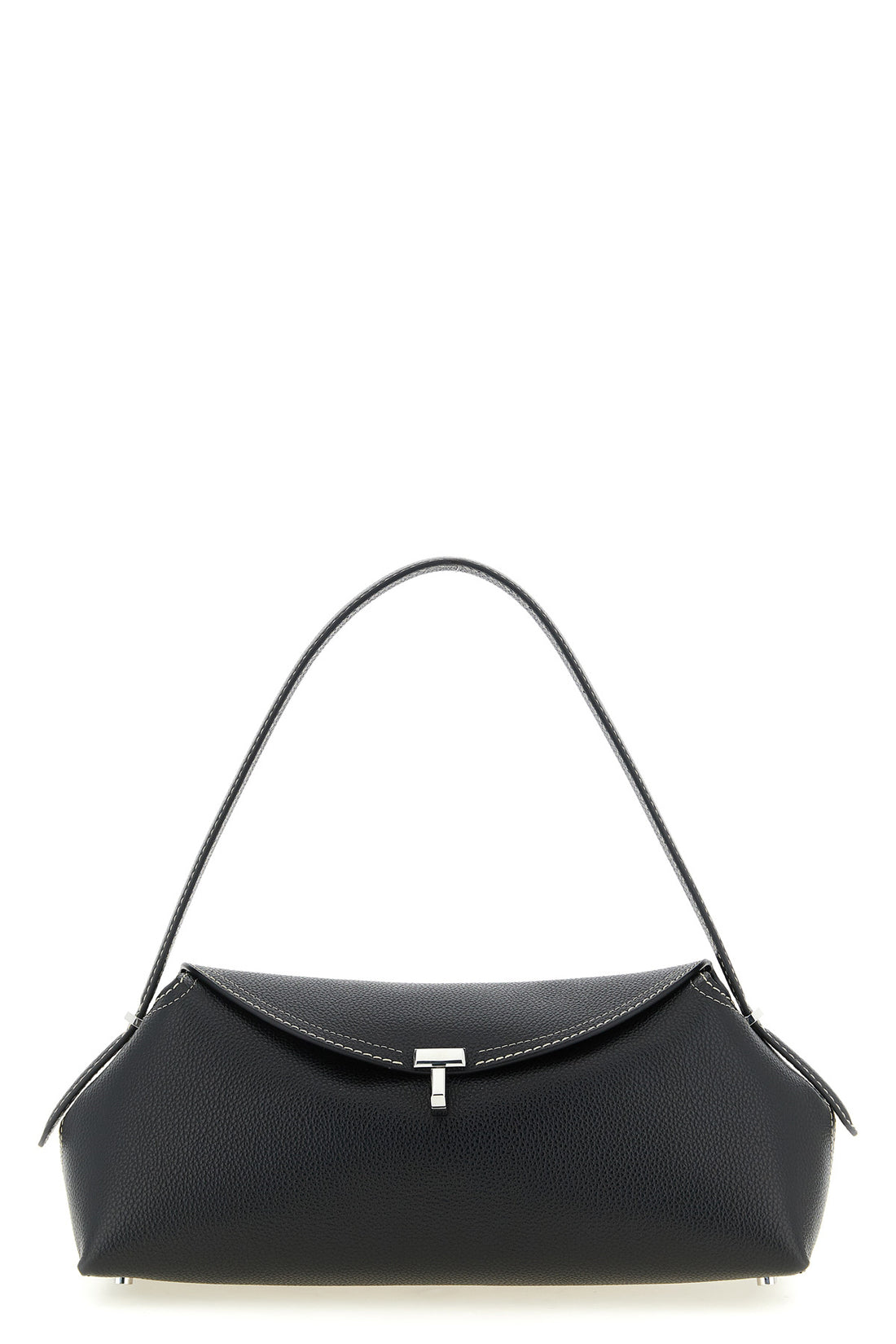 TOTEME OS east-west shoulder bag in hammered leather