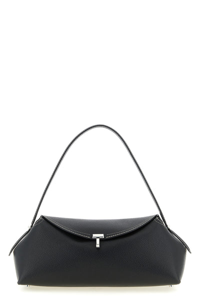 east-west shoulder bag in hammered leather