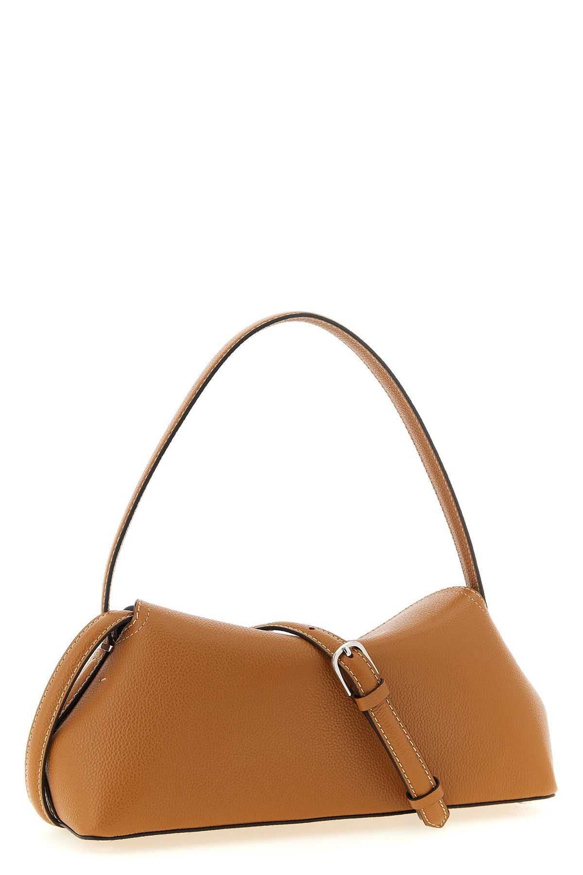 east-west shoulder bag in hammered leather
