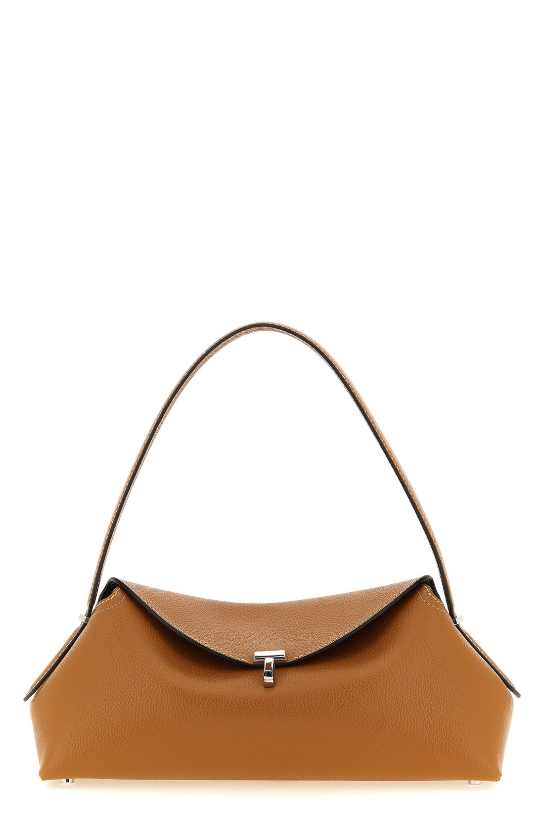 TOTEME OS east-west shoulder bag in hammered leather