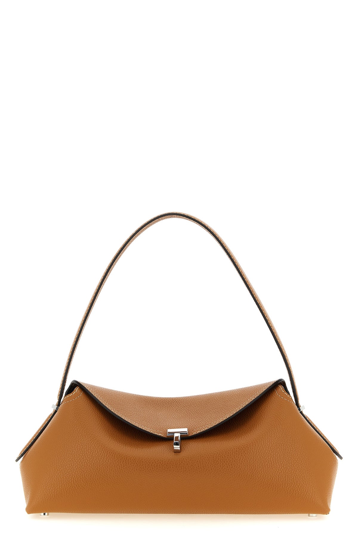 east-west shoulder bag in hammered leather