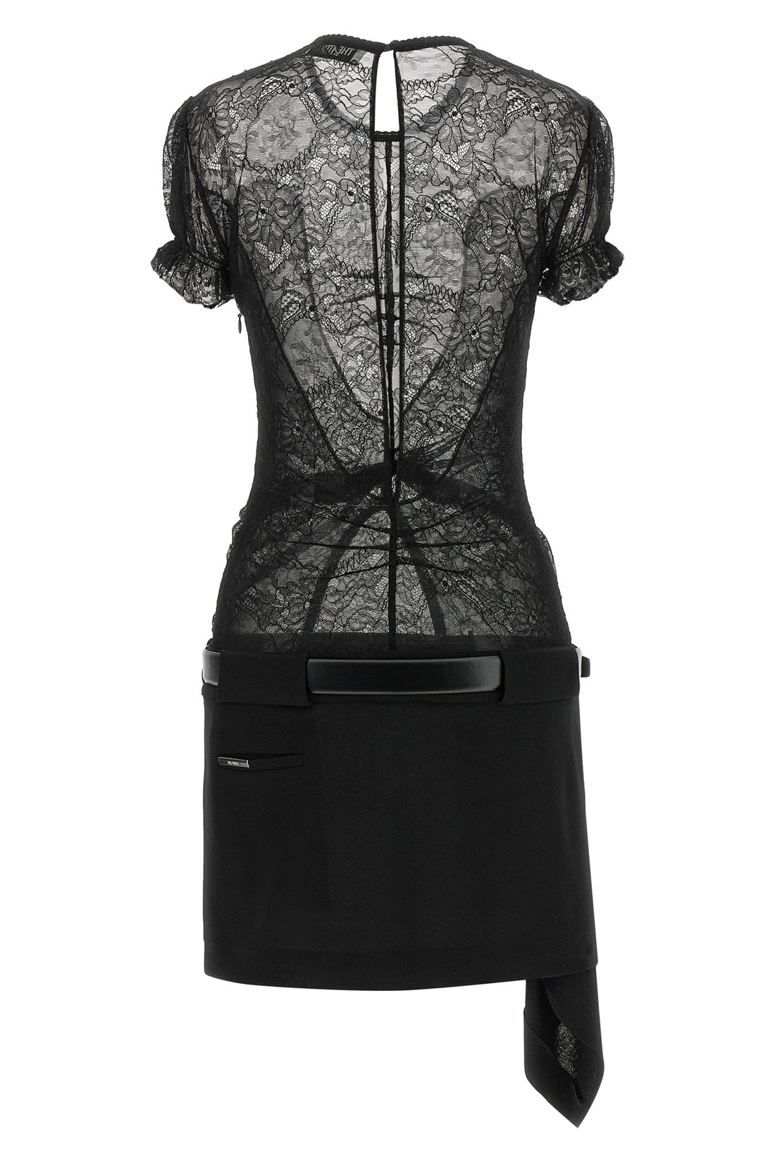 THE ATTICO 42 the the attico mini dress stands out for a construction that combines contrastin