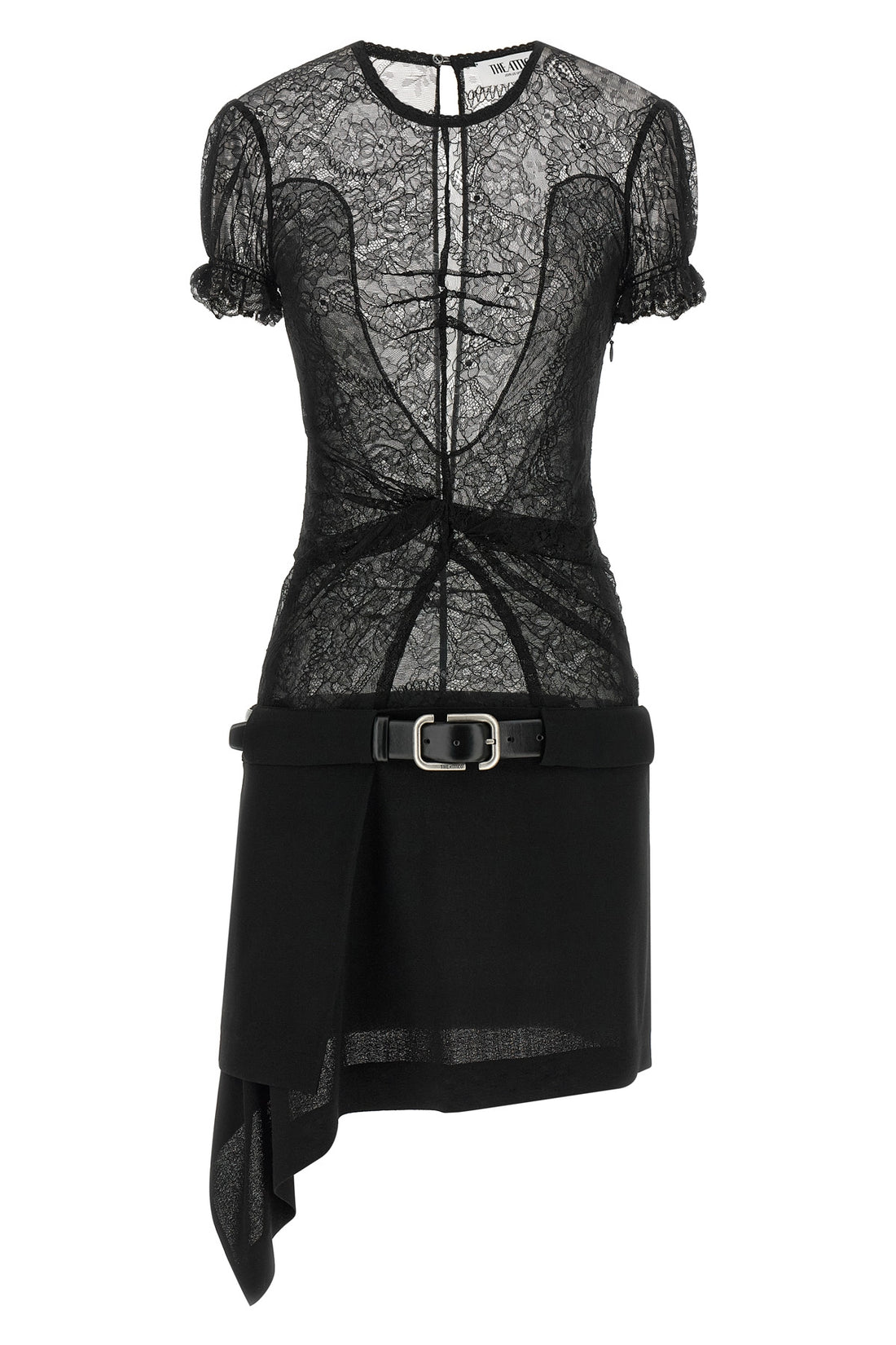 THE ATTICO 42 the the attico mini dress stands out for a construction that combines contrastin