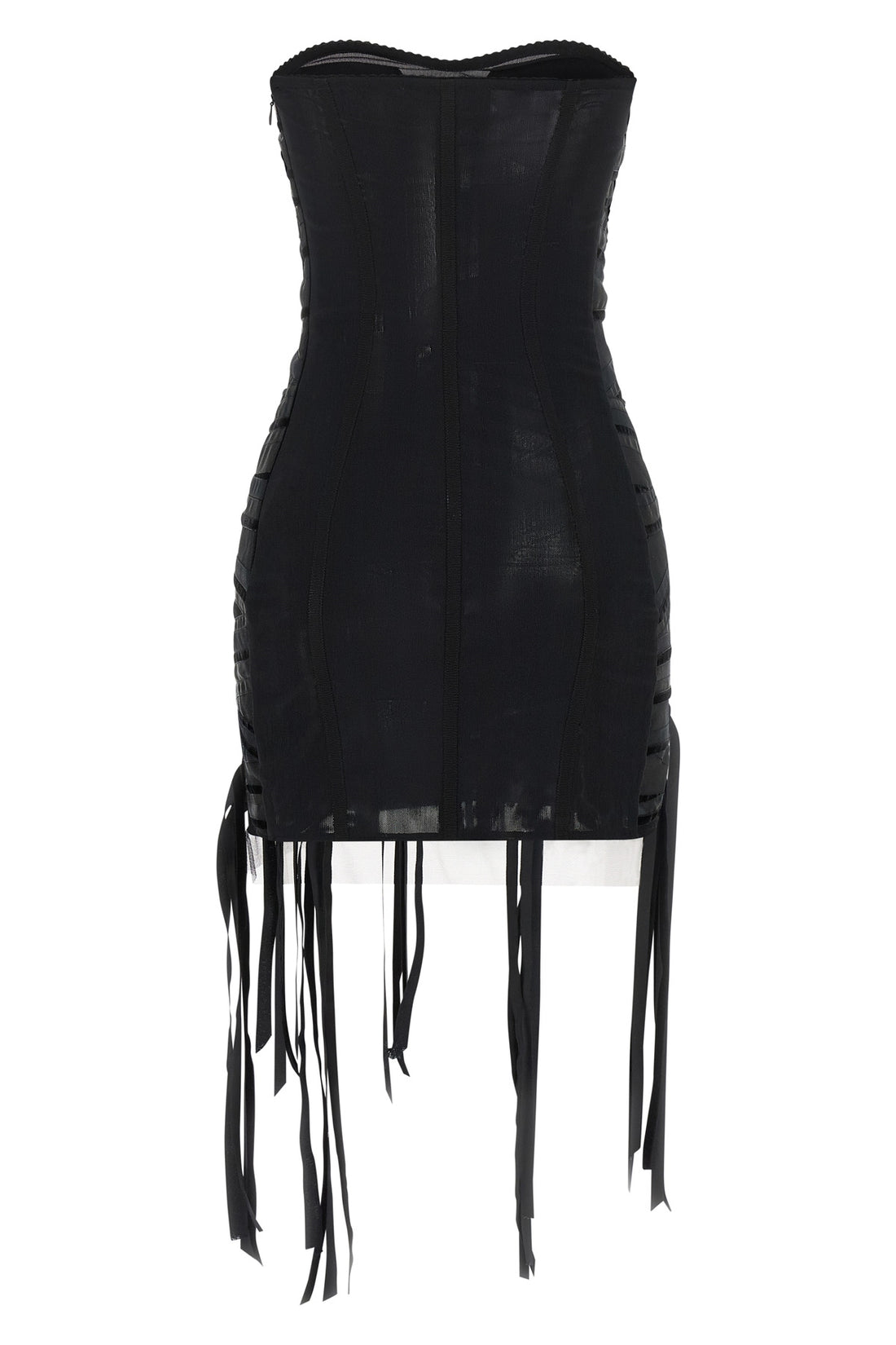 THE ATTICO 38 the attico mini dress redefines the evening silhouette through a bold play of tr