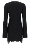 the mini dress the attico defines a new aesthetic through a complex knitting pro