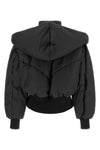 the attico down jacket redefines the volumes of outerwear through a complex laye