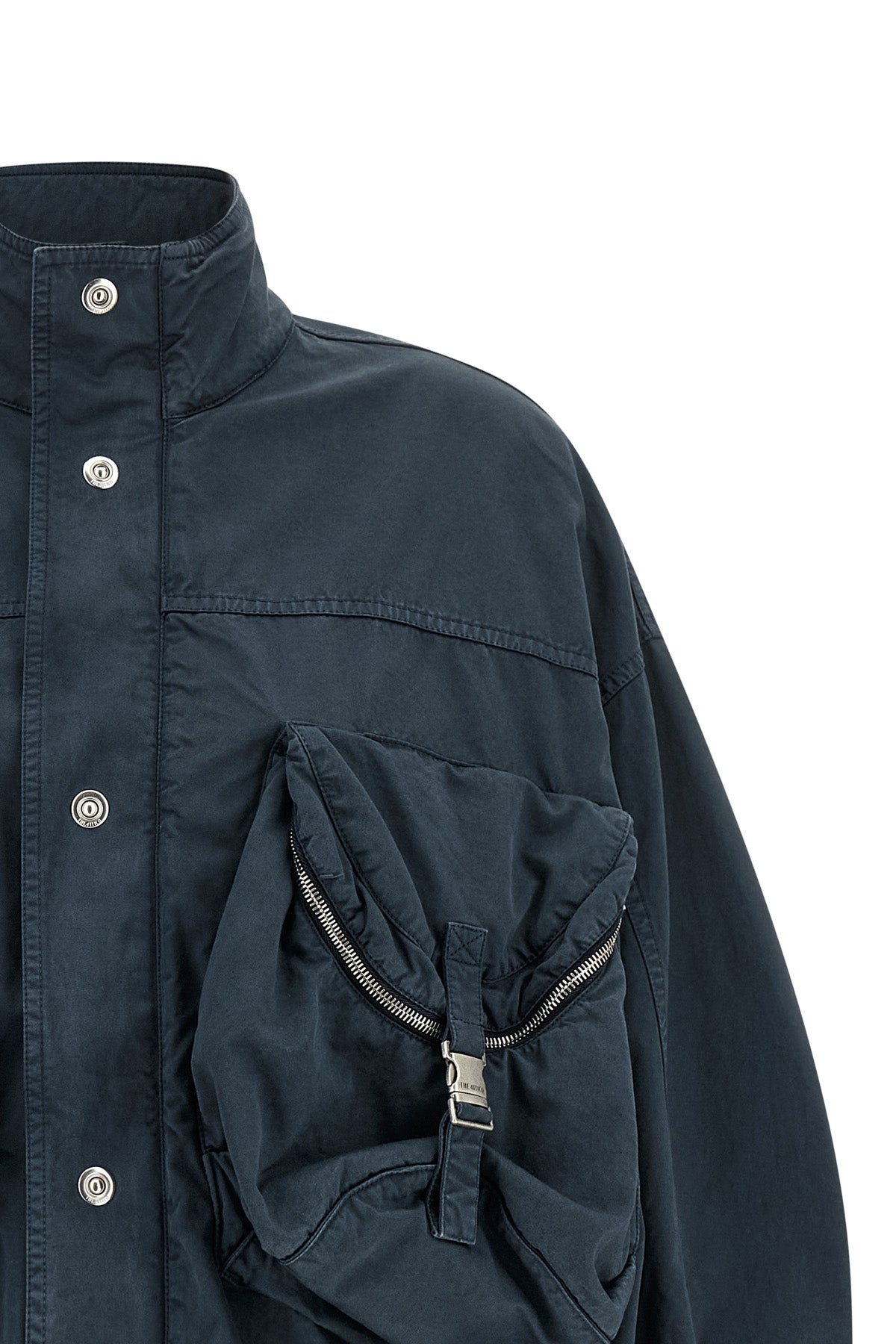 the utility-inspired bomber jacket the attico redefines outerwear volumes throug
