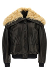 the the attico bomber jacket in soft lambskin redefines the volumes of urban out