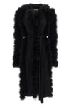 the attico long coat redefines the codes of knitwear through scenographic volume