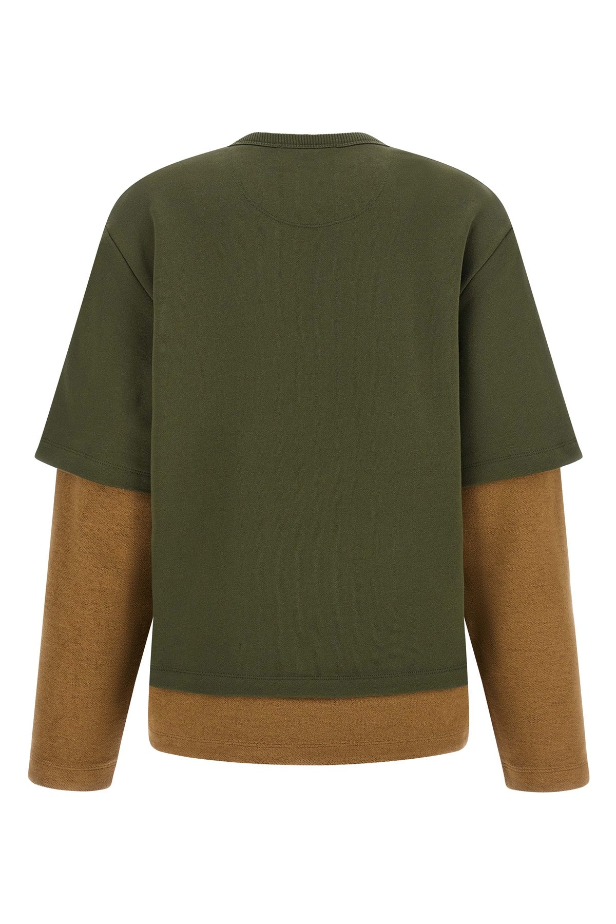 the the attico sweatshirt redefines casual silhouettes through a complex layered