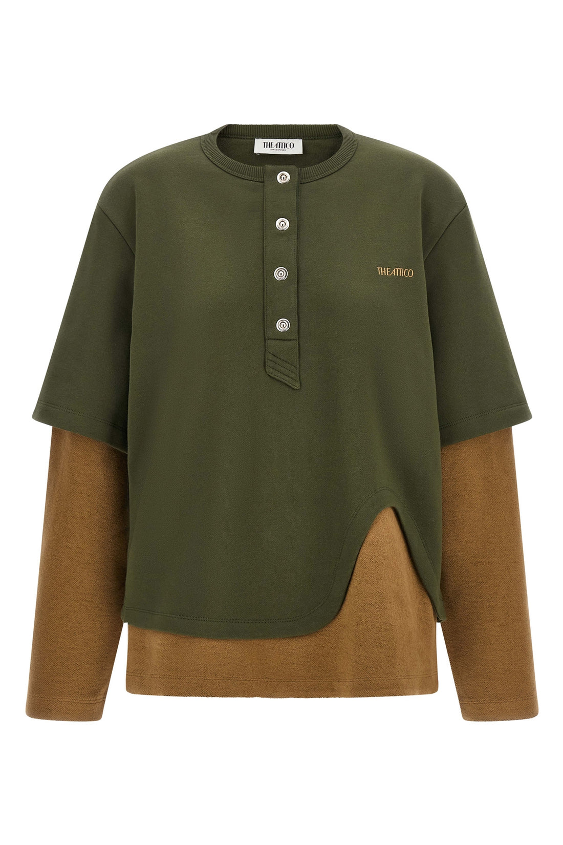 THE ATTICO 38 the the attico sweatshirt redefines casual silhouettes through a complex layered