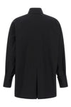 the the attico shirt is made of pure black cotton