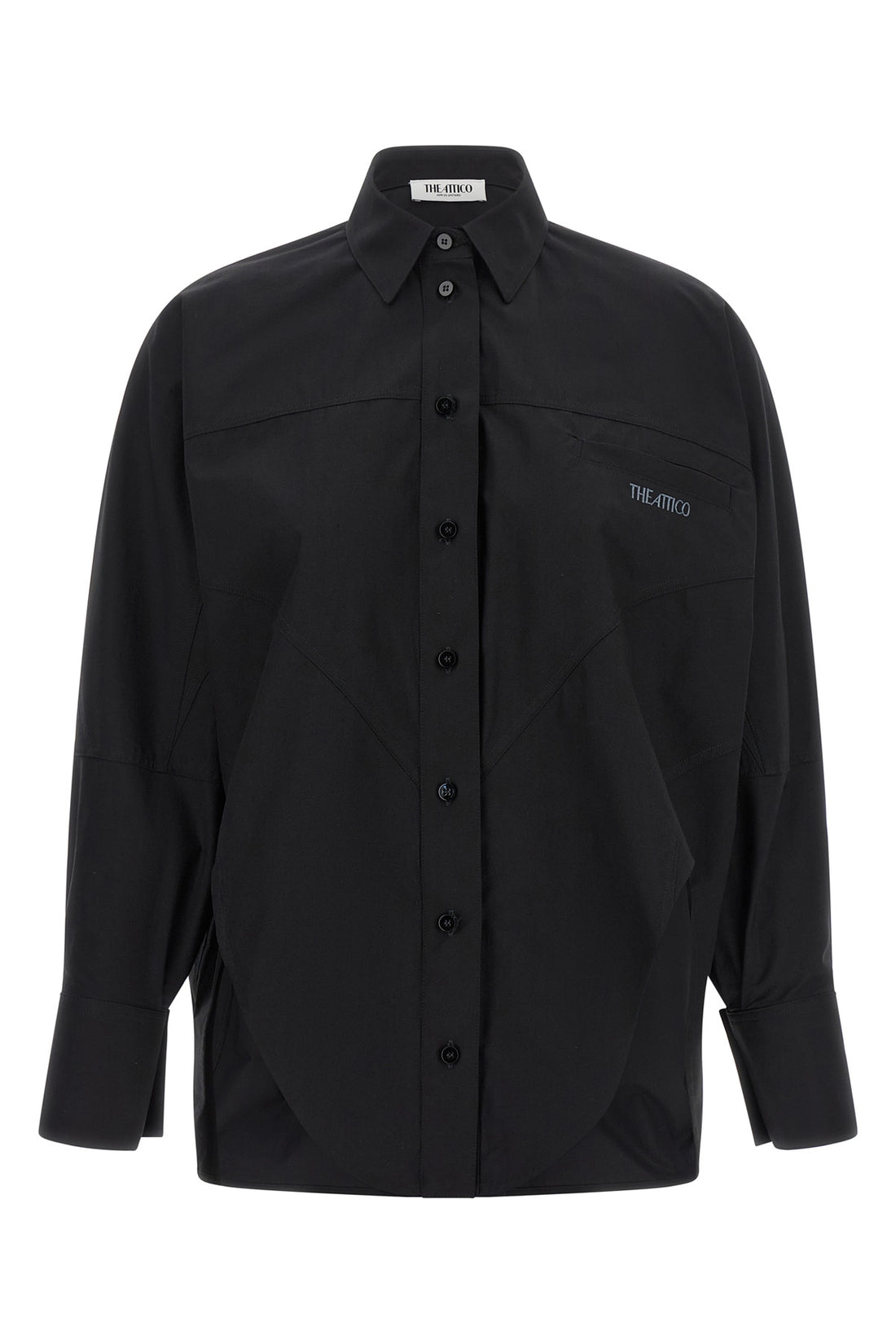 THE ATTICO 36 the the attico shirt is made of pure black cotton