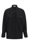 the the attico shirt is made of pure black cotton