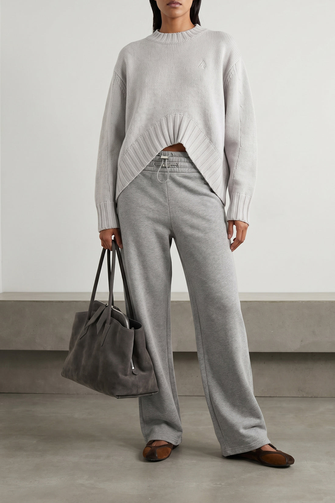 THE ATTICO 36 the attico sweater redefines classic knitwear through a sculptural and bold silh