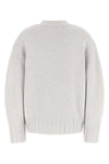 the attico sweater redefines classic knitwear through a sculptural and bold silh