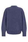 the the attico crew neck sweater redefines knitwear through a bold and deconstru