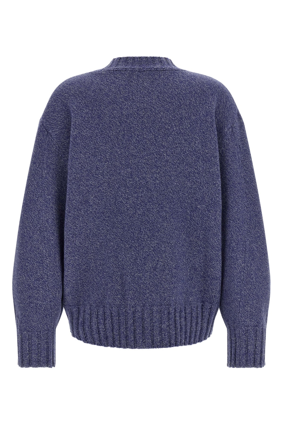the the attico crew neck sweater redefines knitwear through a bold and deconstru
