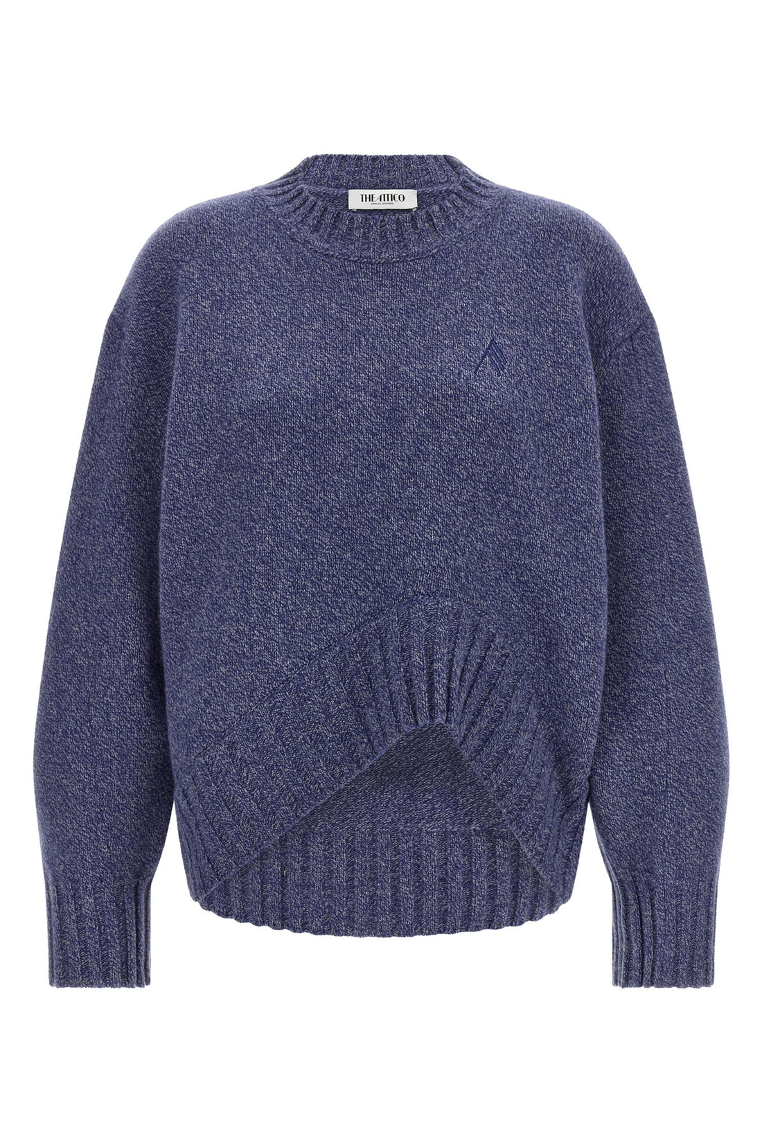 THE ATTICO 36 the the attico crew neck sweater redefines knitwear through a bold and deconstru