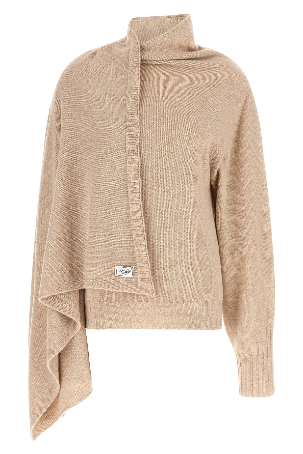 the attico sweater is distinguished by a sculptural construction defined by an a