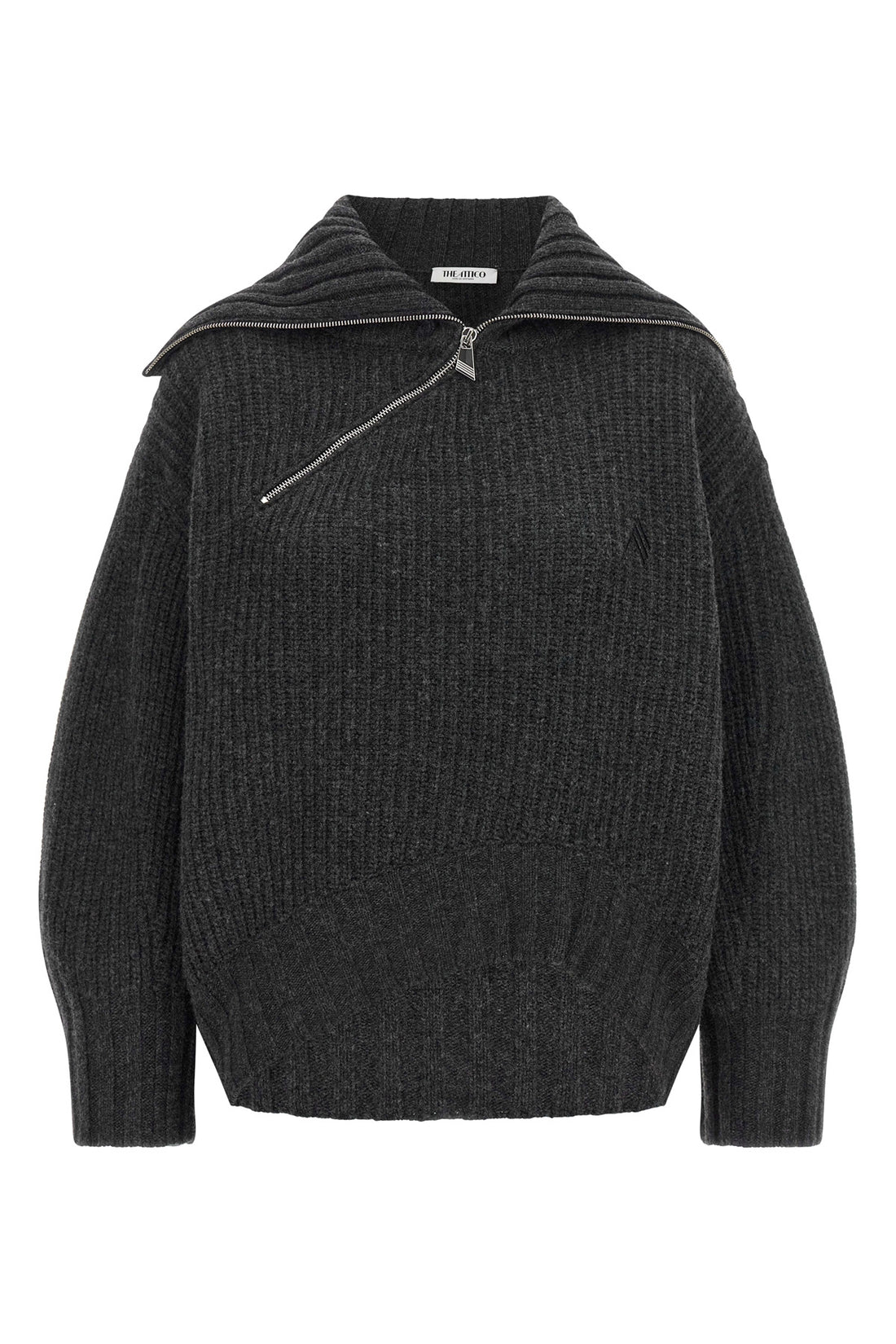 THE ATTICO 36 the the attico sweater redefines knitwear codes through a structured silhouette
