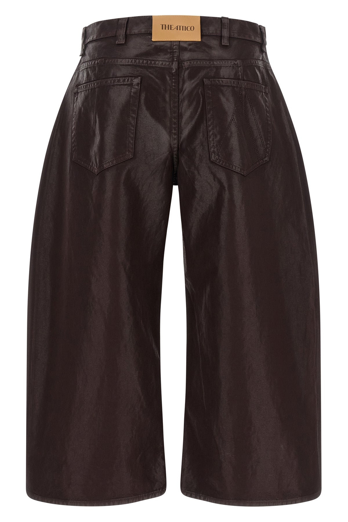 the attico trousers redefine the contemporary wardrobe through a wide and struct