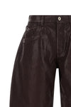 the attico trousers redefine the contemporary wardrobe through a wide and struct