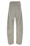the the attico pants redefine casual silhouettes through a deconstructed and sli