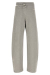 the the attico pants redefine casual silhouettes through a deconstructed and sli