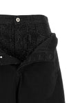 the attico cropped jeans feature a distinctive double-waist construction