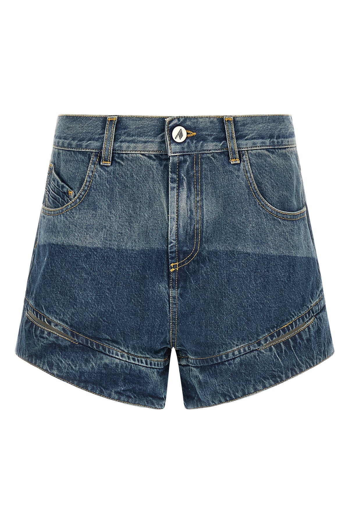 the the attico pure cotton shorts redefine the codes of the casual wardrobe thro