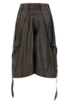 the attico bermuda shorts feature a structured sartorial construction