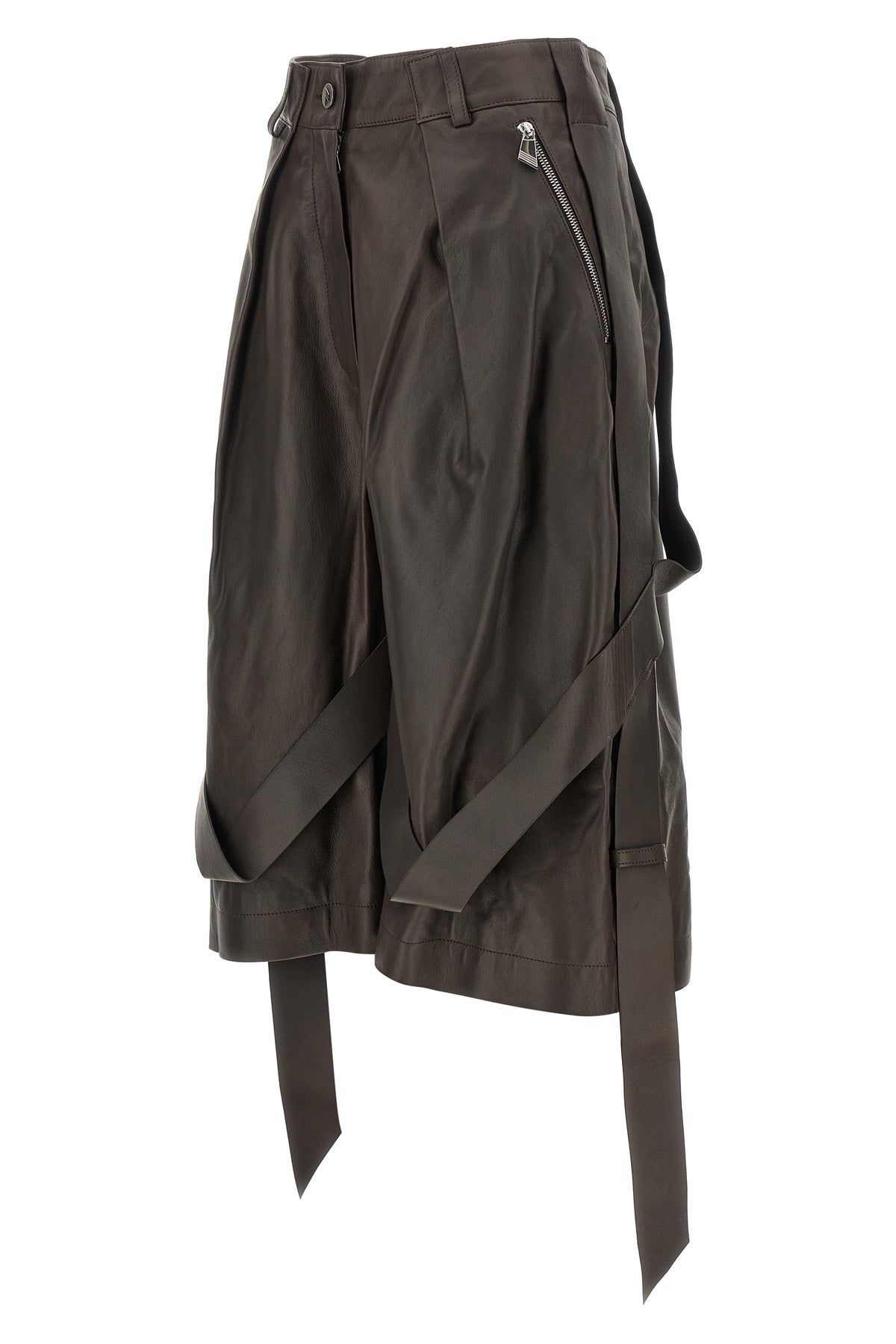 the attico bermuda shorts feature a structured sartorial construction