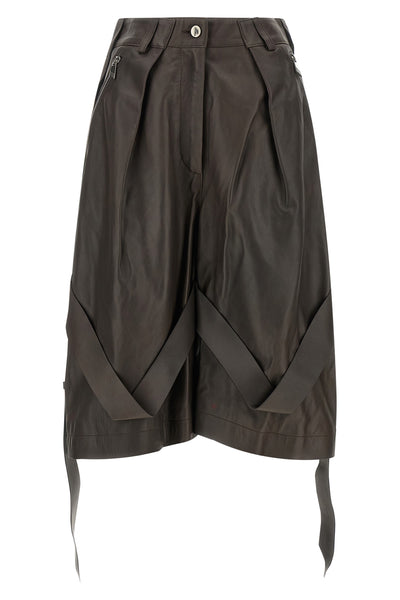 the attico bermuda shorts feature a structured sartorial construction