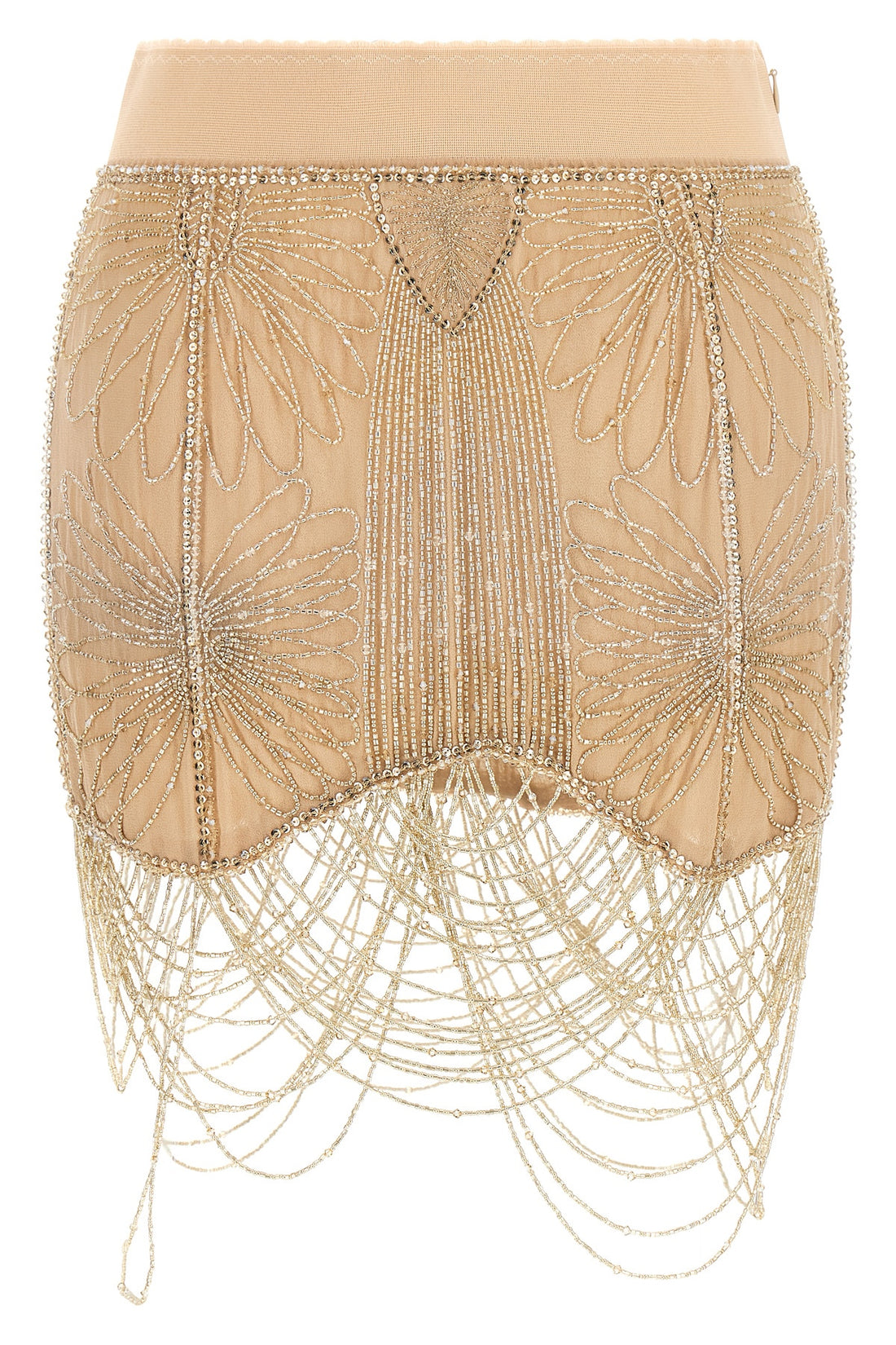 THE ATTICO 38 the mini skirt the attico in pure silk defines a bold silhouette through tailori