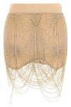 the mini skirt the attico in pure silk defines a bold silhouette through tailori