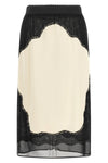 the midi skirt the attico defines a new concept of evening elegance through a pl
