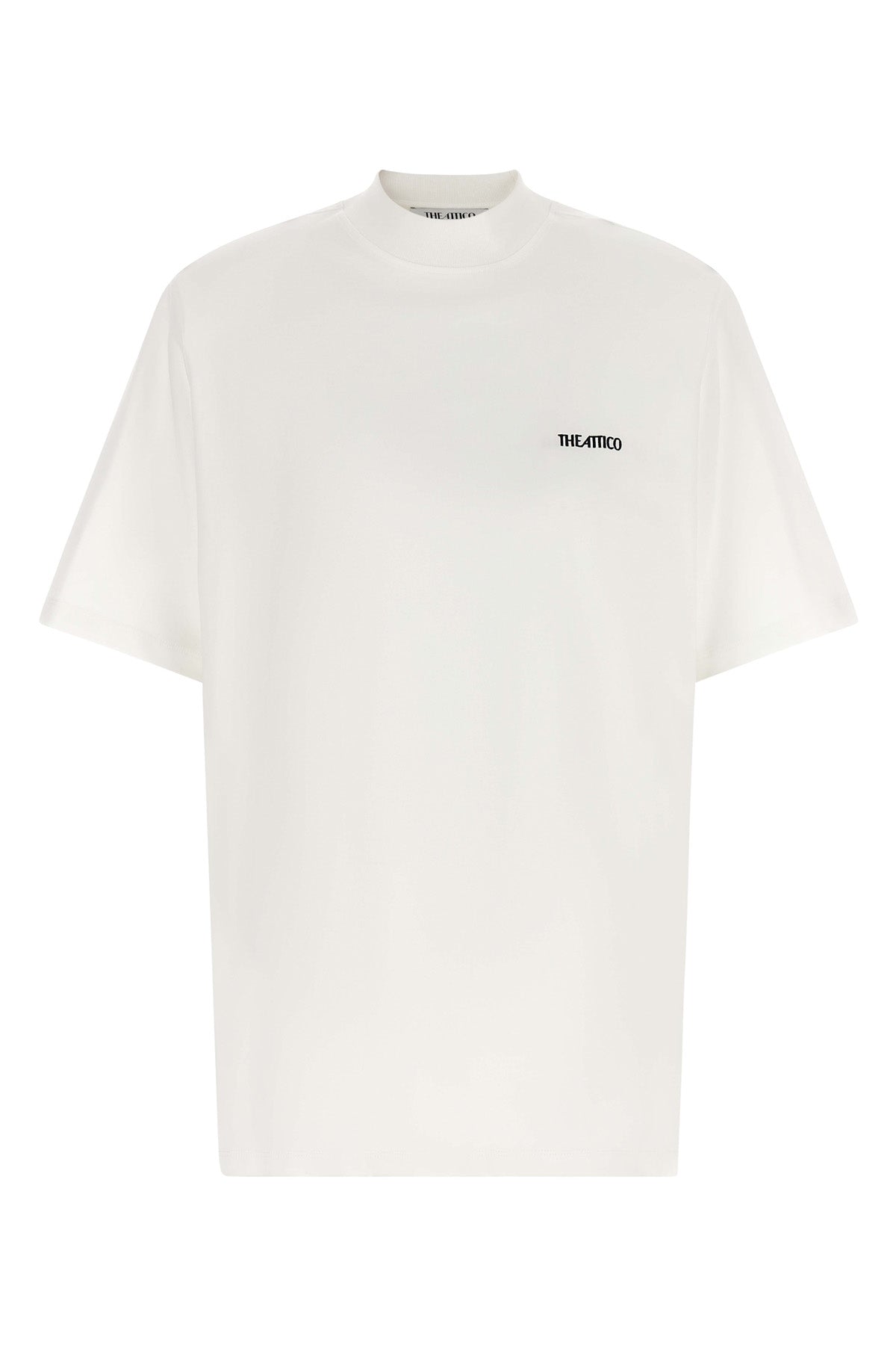 the the attico t-shirt redefines the codes of casual dress through a structured