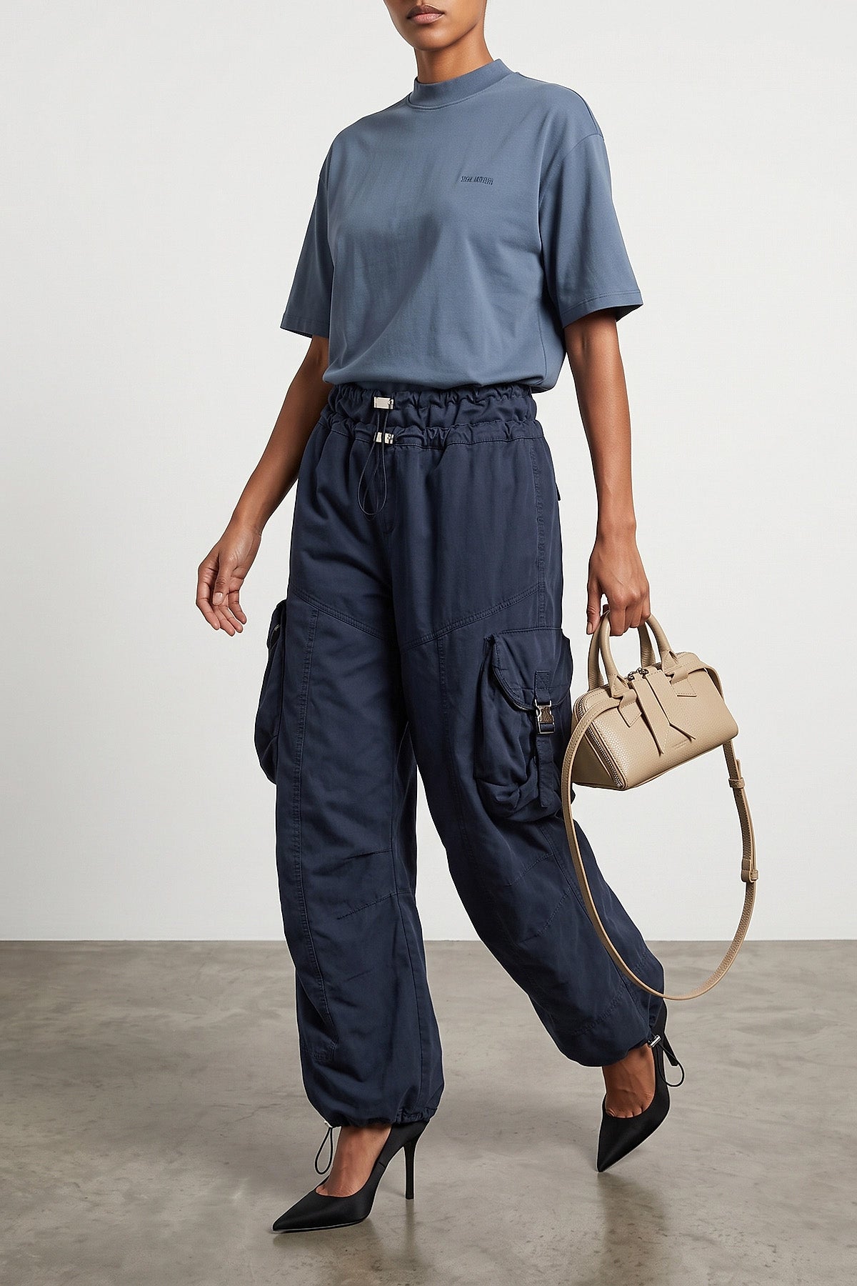 the the attico t-shirt redefines the fundamentals of the wardrobe through a stru