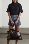 the the attico t-shirt redefines the codes of essential clothing through a rigor