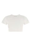 the the attico t-shirt redefines casual clothing through a precise sartorial arc