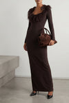 the long dress the attico defines a new concept of evening elegance through a ri