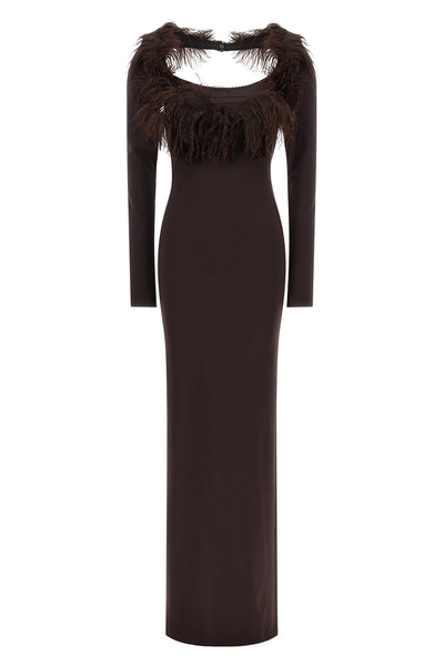 the long dress the attico defines a new concept of evening elegance through a ri