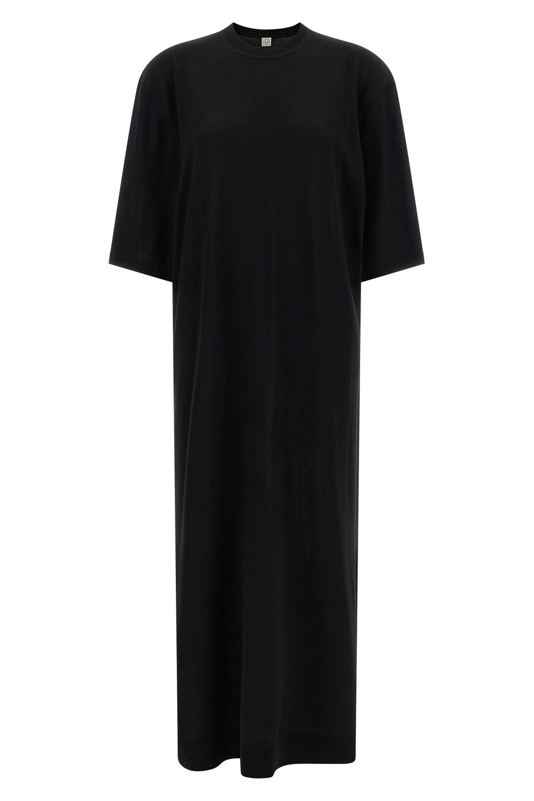 TOTEME M long merino knit tee dress in fine merino wool