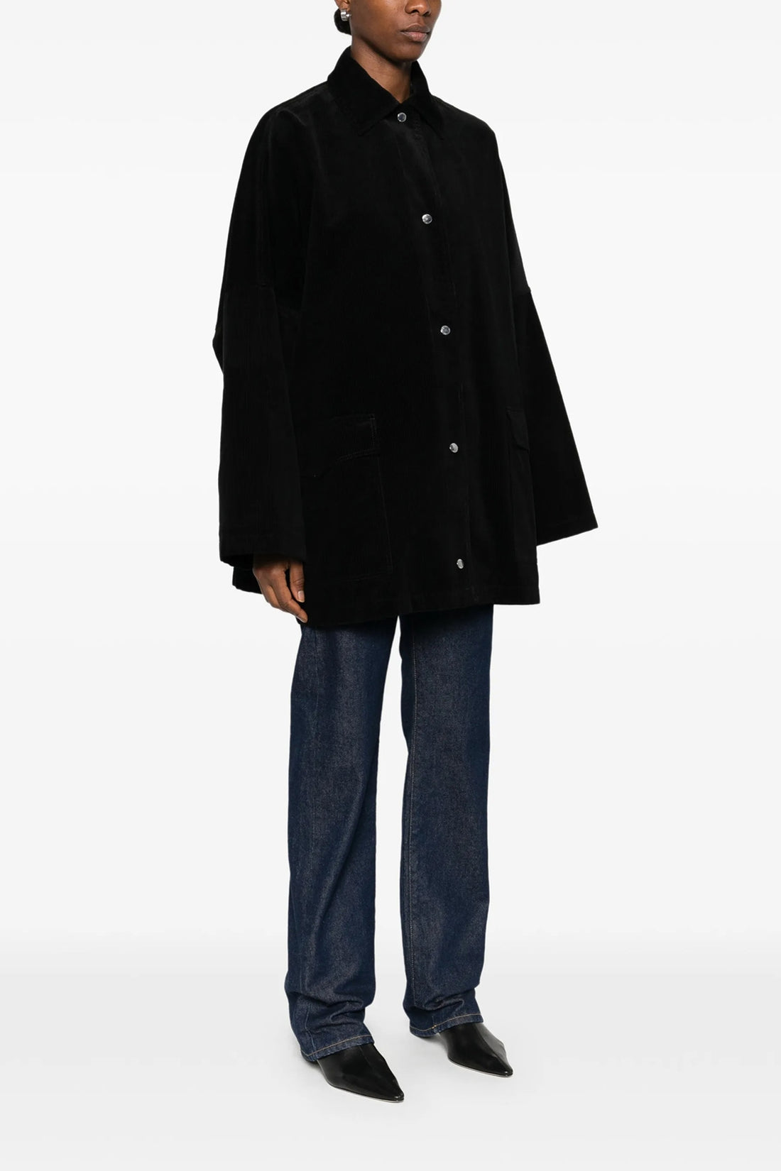 TOTEME M velvet overshirt