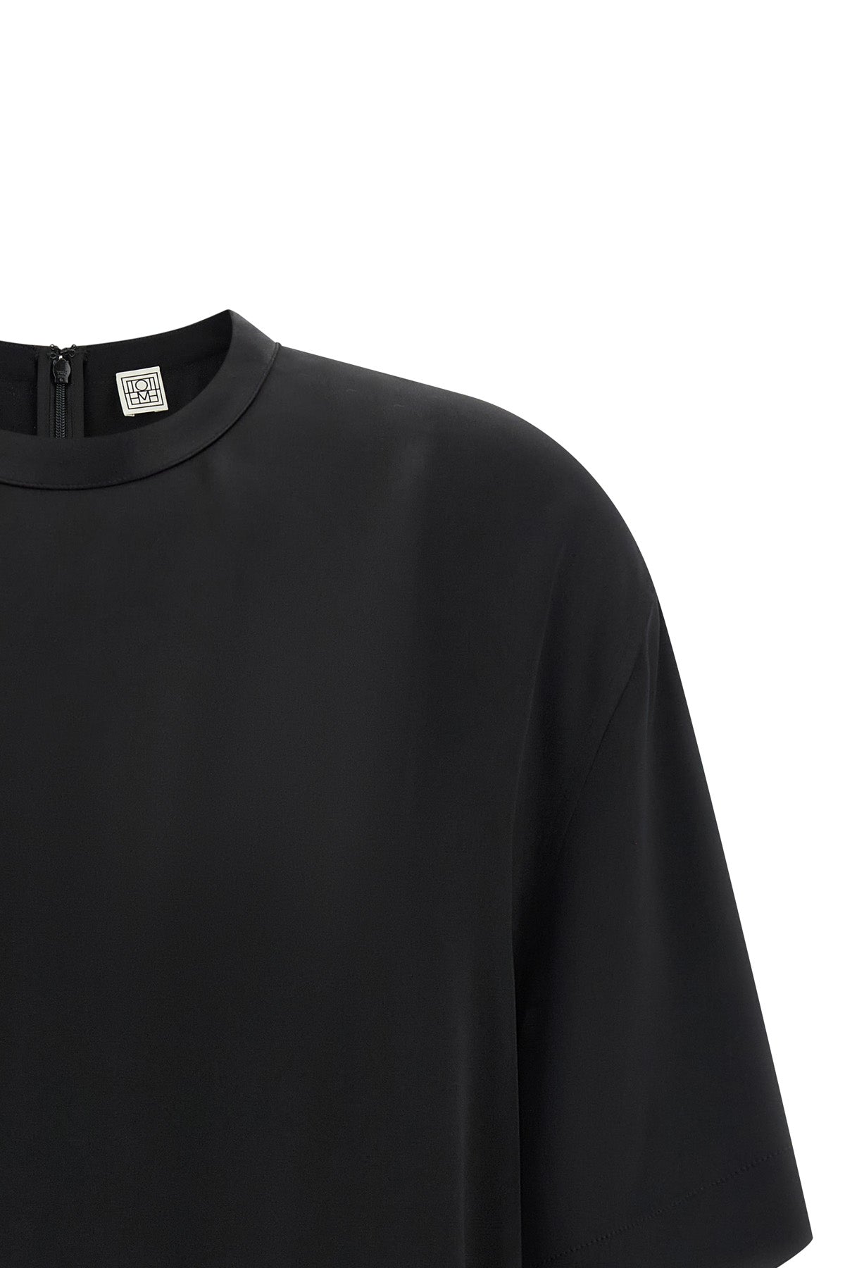 shiny satin viscose t-shirt